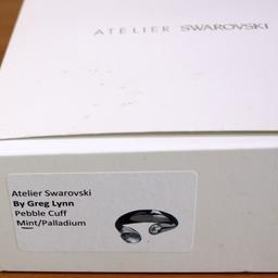Atelier Swarovski By Greg Lynn Pebble Cuff Bracelet Mint/palladium