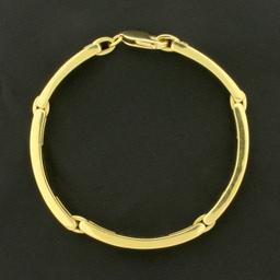 Designer Onyx Link Bracelet In 18k Yellow Gold