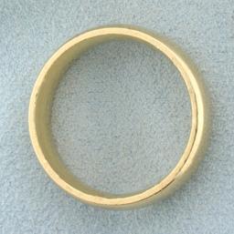 Men's Wedding Band Ring In 14k Yellow Gold