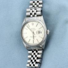 Mens Rolex 36mm Datejust Watch In Stainless Steel Model 16014