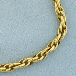 Twisting Cable Link Bracelet In 14k Yellow Gold