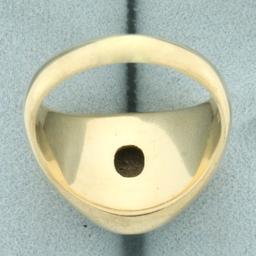 Mens Chrysoberyl Cat's Eye Ring In 10k Yellow Gold