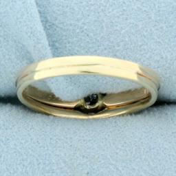 Antique Five Stone Diamond Wedding Or Anniversary Ring In 14k Yellow Gold