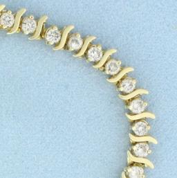 5ct Diamond Tennis Bracelet In 14k Yellow Gold