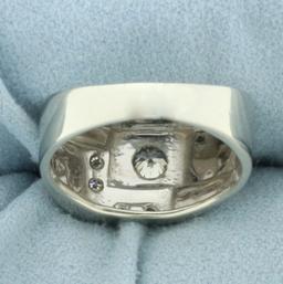 Diamond Geometric Design Ring In 14k White Gold