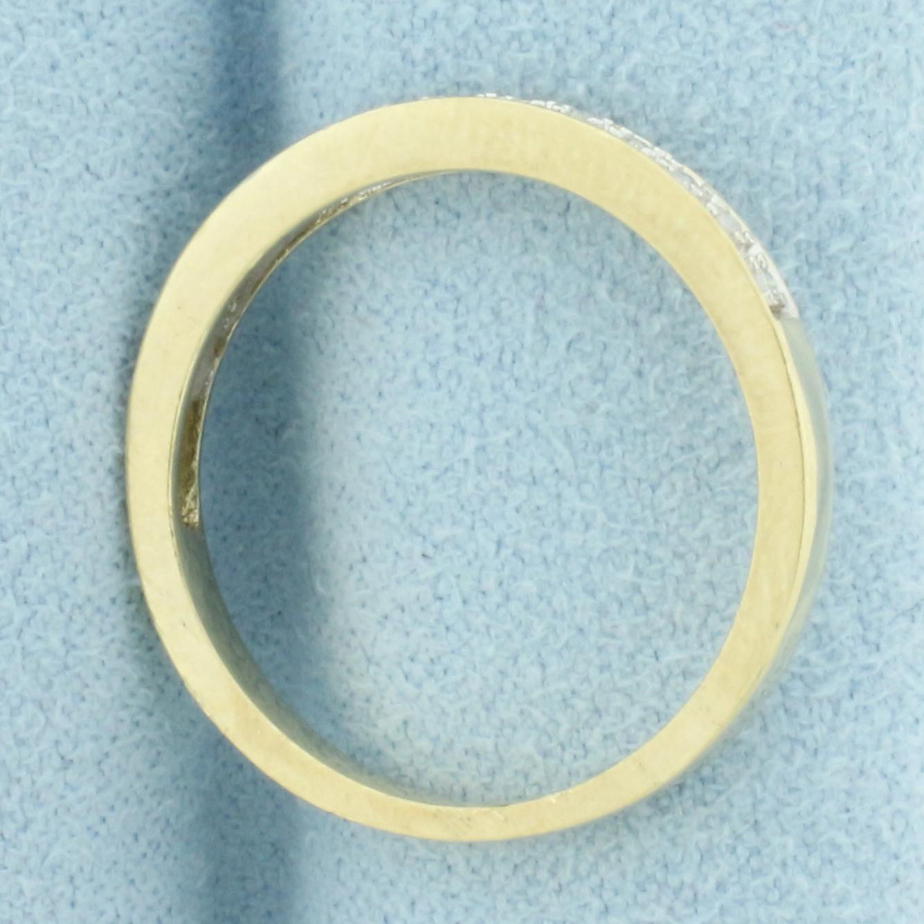 Diamond Band Ring In 10k Yellow Gold