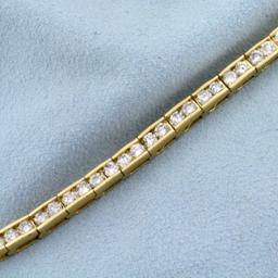 6ct Tw Diamond Line Bracelet In 14k Yellow Gold