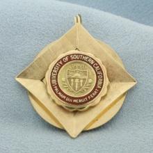 Usc University Of Southern California Charm Or Pendant In 14k Yellow Gold