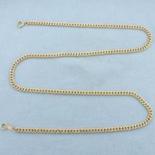 18 Inch Curb Link Chain Necklace In 14k Yellow Gold