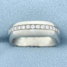 Jean-francois Albert Diamond Line Ring In 18k White Gold