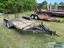 14'x6' TANDEM AXLE EQUIPMENT TRAILER ***NO TITLE,INVOICE ONLY***