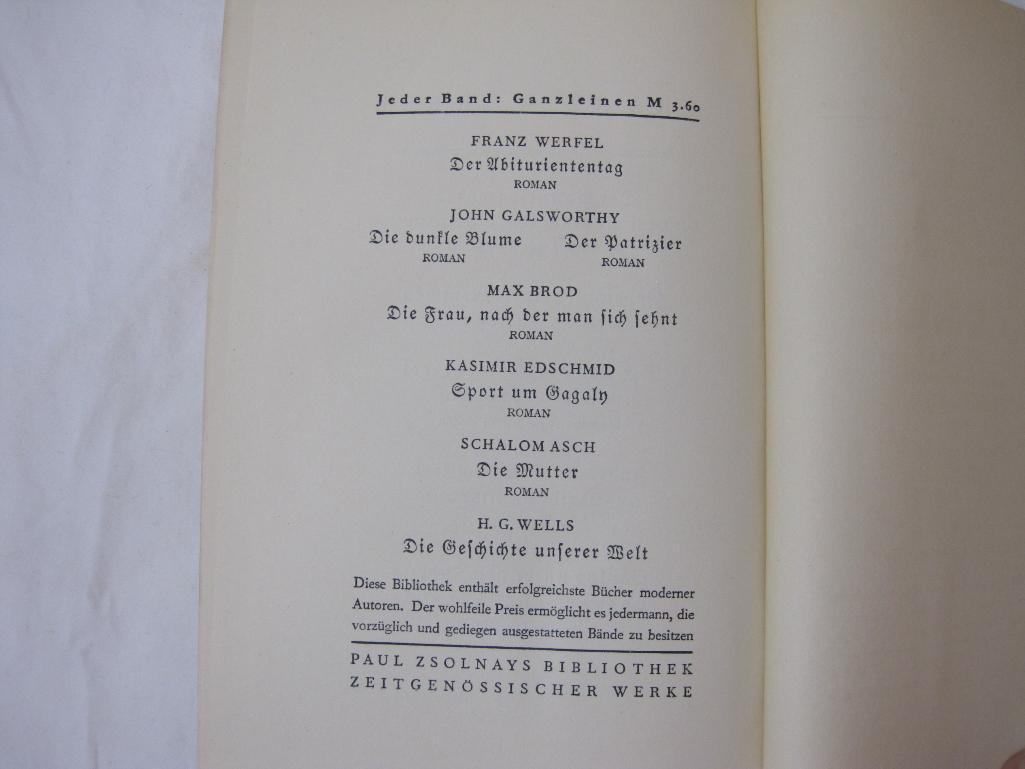 Verdi Roman der Oper by Franz Werfel Hardcover Book, 1930, 1 lb 4 oz