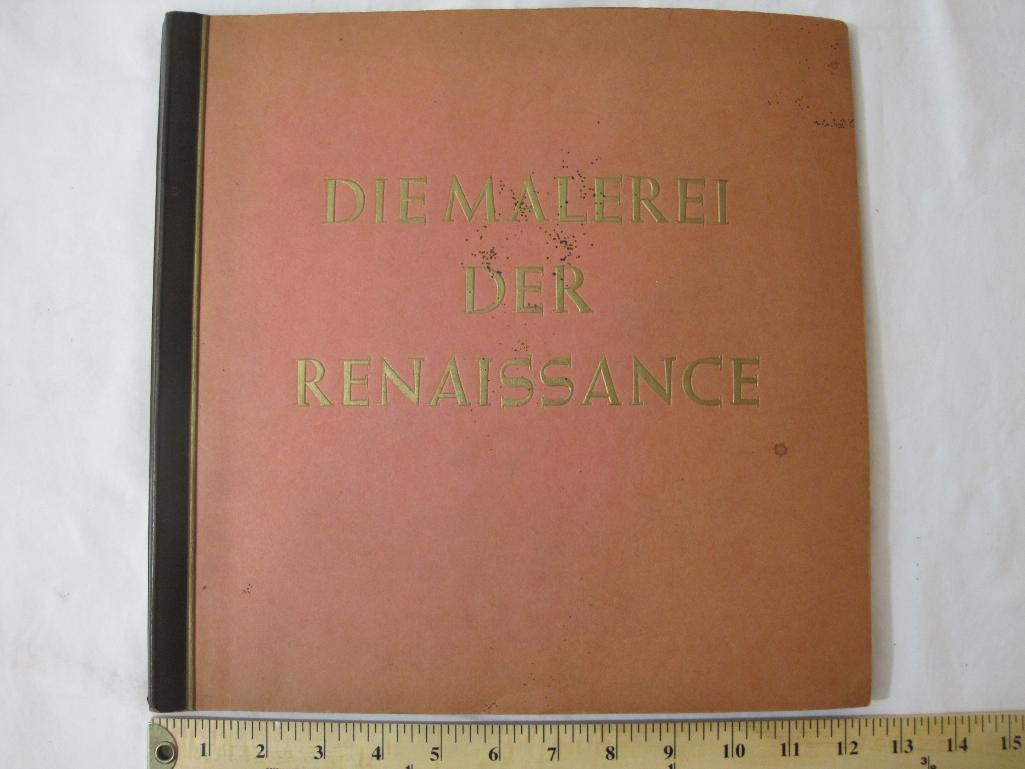 Vintage German Die Malerei Der Renaissance, 1938, with color photos, 2 lbs 2 oz