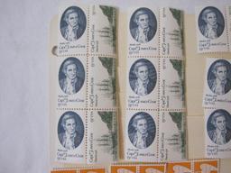 US 13 Cent Unused Postage Stamps including Captn James Cook, Harriet Tubman Black Heritage 1977, and
