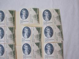 US 13 Cent Unused Postage Stamps including Captn James Cook, Harriet Tubman Black Heritage 1977, and