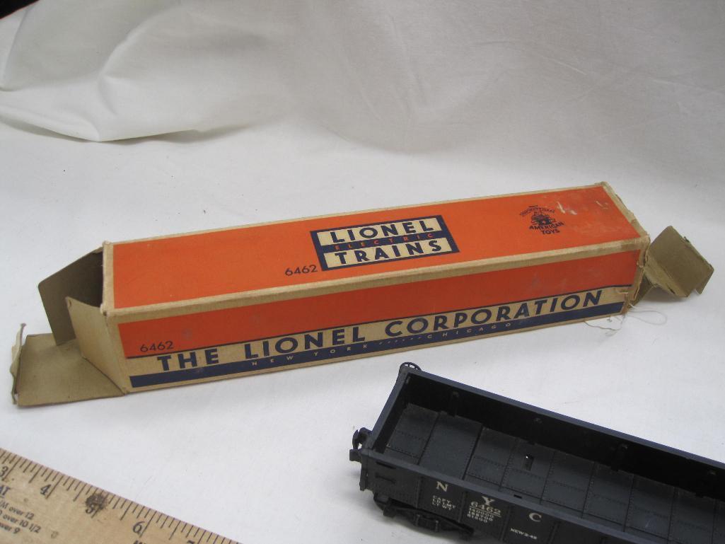 Vintage Metal/Plastic Postwar O/O27 Scale Train Car: Lionel 6462 Gondola Car, in original box, metal