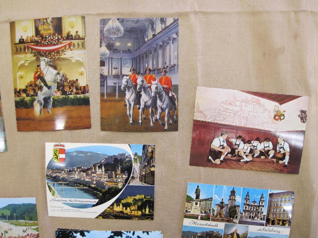Twelve Austria postcards, including 8 Vienna and 4 Salzburg, 2 oz