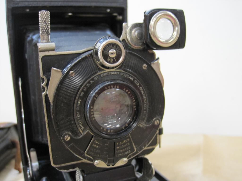 Kodak Series III Folding Camera with Leather Case, made 1926 through 1934