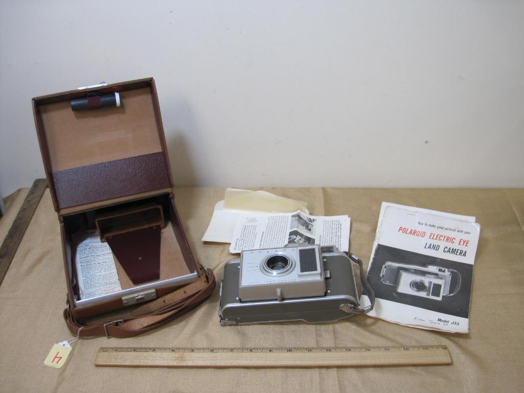 Polaroid J33 Electric Eye Land Camera with Carry Case and Instructions
