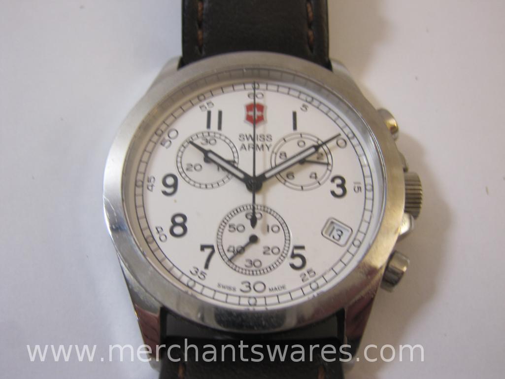Victorinox Swiss Army Infantry 24083 Wrist Watch with Leather Band, 3 oz