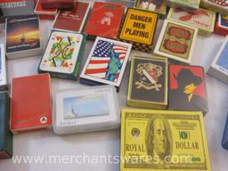 Large Lot of Assorted Playing Card Decks, many sealed, see pictures, 13 lbs 9 oz