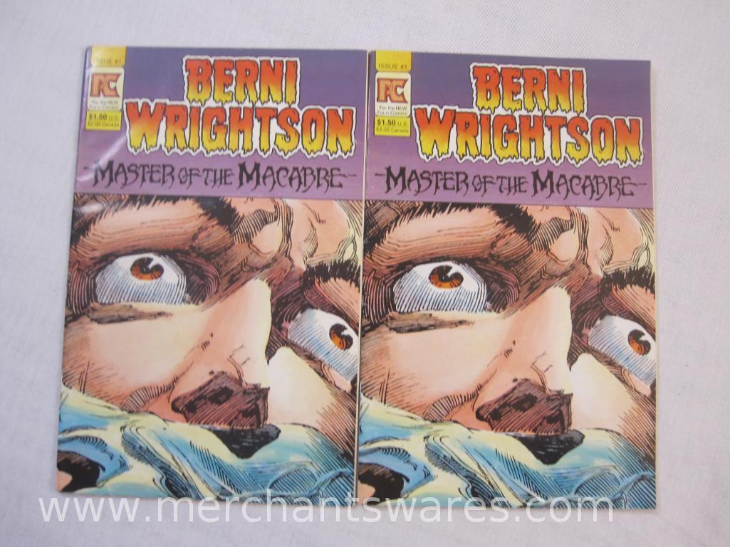 Four Dark Comic Books including Two Berni Wrightson Master of the Macabre Issue #1, Dr. Graves No.