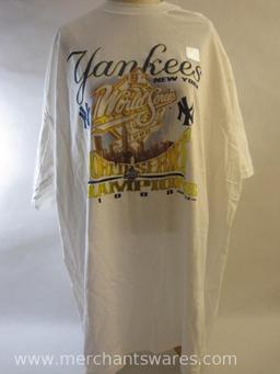 New York Yankees 1998 World Series Champions Size 3X T-Shirt, new with tags, 11 oz