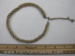 Assortment of Goldtone Fashion Chains, Various Lengths and Styles
