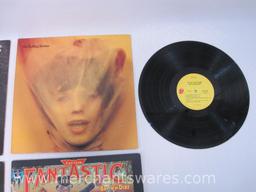 Four Vinyl Record Albums includes The Rolling Stones: Goats Head Soup, Elton John: Captain