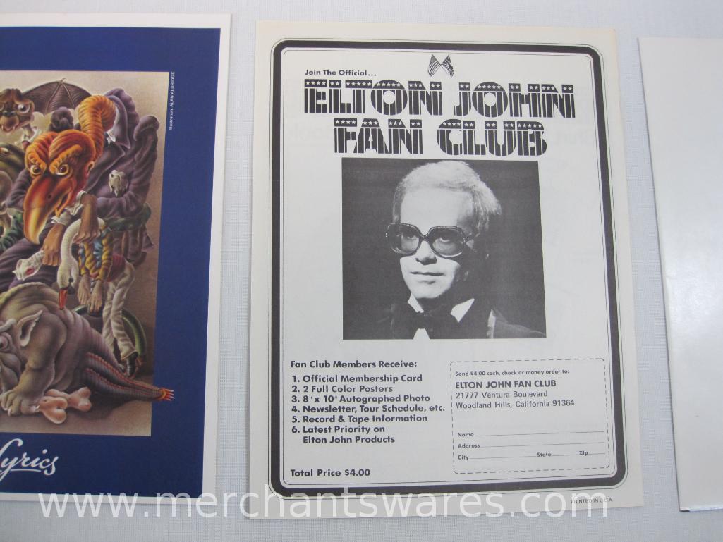 Four Vinyl Record Albums includes The Rolling Stones: Goats Head Soup, Elton John: Captain