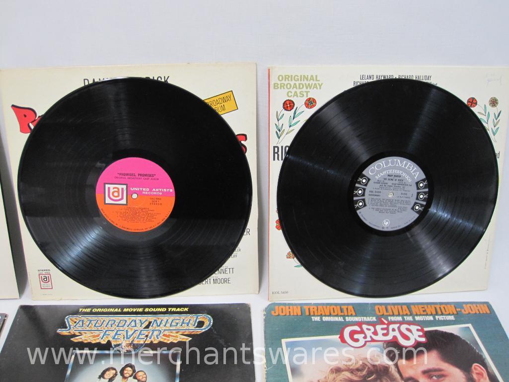 Eight Original Soundtrack Record Albums includes St. Elmo's Fire, Grease (only Album 2), Saturday