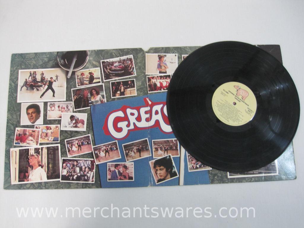 Eight Original Soundtrack Record Albums includes St. Elmo's Fire, Grease (only Album 2), Saturday