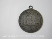 Silver Mother Pendant, marked 1892