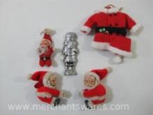 Santa Claus and Santa Suit Ornaments, 4 oz