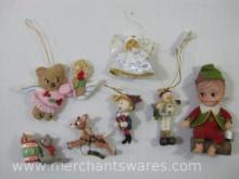 Christmas Ornaments including Rudolph Co. Figures, Cat Treats 2006, Snowman and more, 5 oz