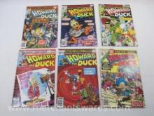 Six Howard The Duck Comics includes Issues #6, Nov 1976, #12, May 1977, #25, 28, 29, June, Nov, Jan
