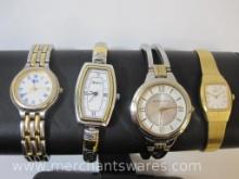 Four Ladies Watches, Seiko, Brighton and Anne Klein, 5oz