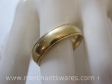 Heavy 14 KT Gold Men's Band, Ring size shown in photos