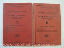 Two Coast Artillery Corps US Army Gunners' Instruction Mobile Seacoast Artillery including 7 Second
