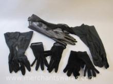 Vintage Women's Black Dress Gloves, see pictures, 5 oz