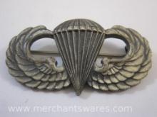 Sterling Silver Vintage Paratrooper Jump Wings, 10.3 g