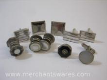 Assorted Silver Tone Cuff Links from Swank and more