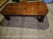 Solid Pine Coffee Table, approx. 48" Long