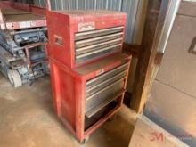 CRAFTSMAN 2-PIECE ROLLING TOOLBOX W/ CONTENTS