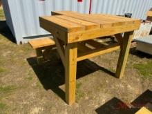 WOODEN SHOOTING TABLE