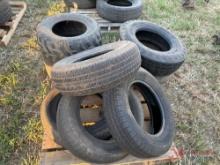 PALLET OF VARIOUS SIZE TIRES