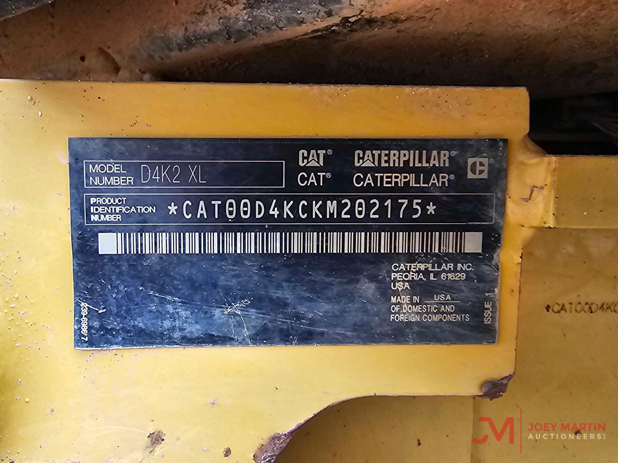 2016 CAT D4K2 XL CRAWLER DOZER
