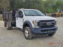 2018 FORD F-550 SUPERDUTY FLATBED TRUCK