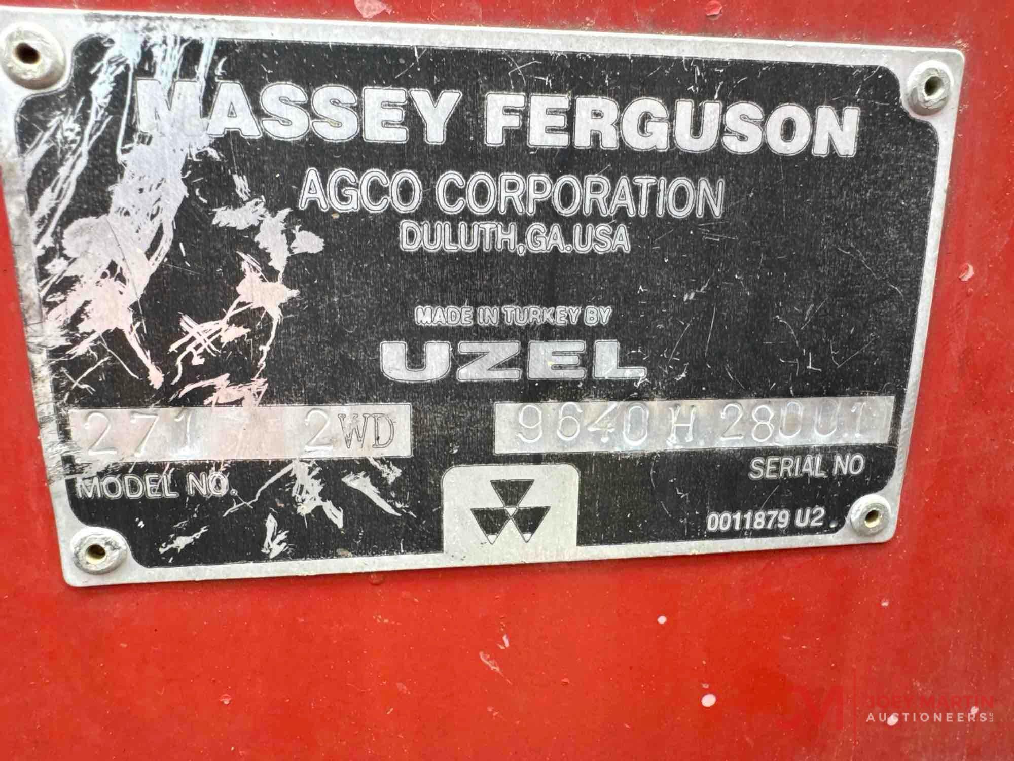 MASSEY FERGUSON 271 AG TRACTOR