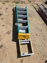 2532 - 1- 6' & 1- 8' fiberglass step ladder